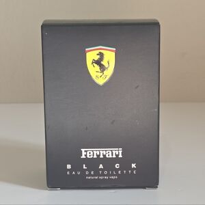 Vintage UNUSED Ferrari Black Eau de Toilette - Made In Italy - Men's Fragrance